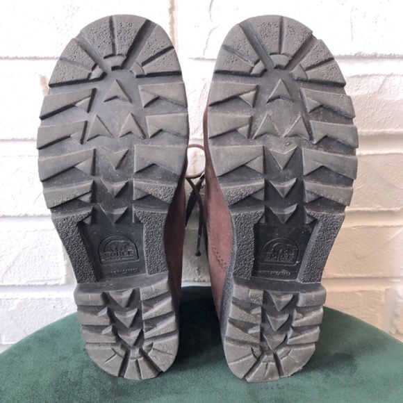 COPY - Rare vtg SOREL brown suede hiking winter boots 7 - Picture 5 of 9